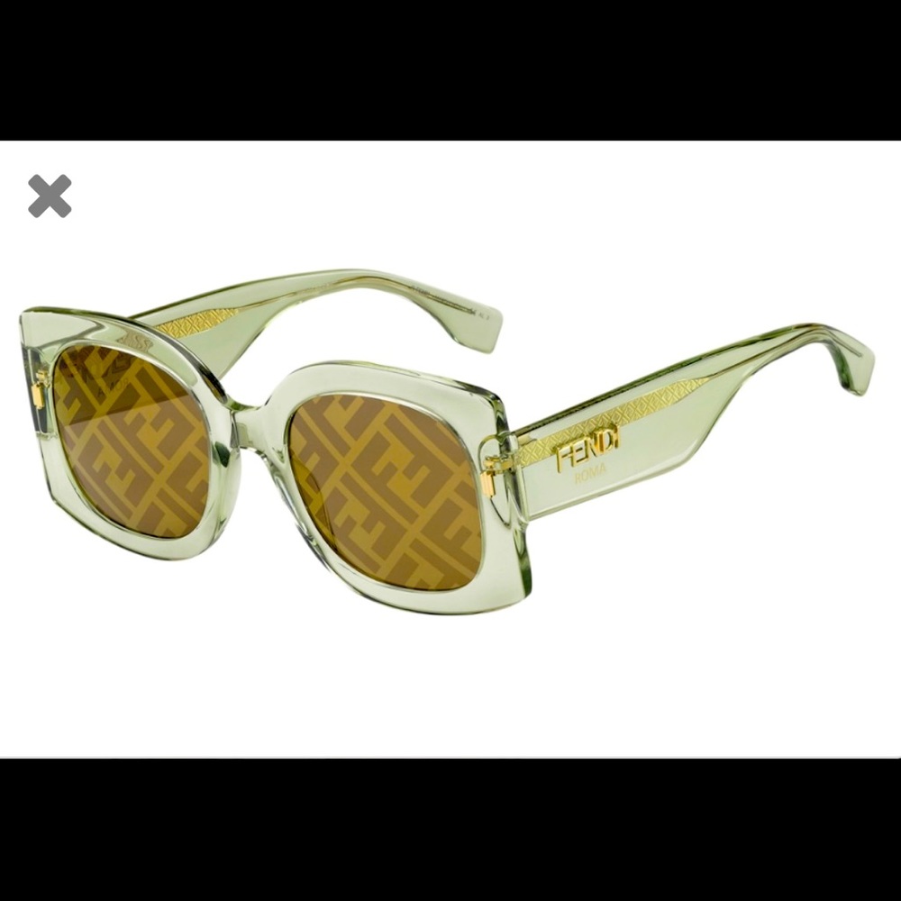 NWT Fendi 53mm square logo sunglasses